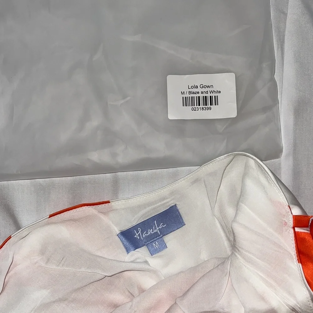 Hanifa Orange and White Maxi Dress - Picture 6 of 6